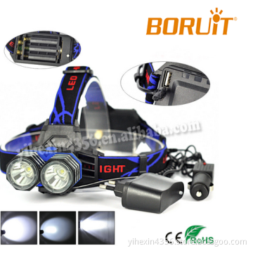 Aluminium XM-L T6 Headlamp For Camping / 2T6 Headlight / XM-L T6 Headlamp Made In China